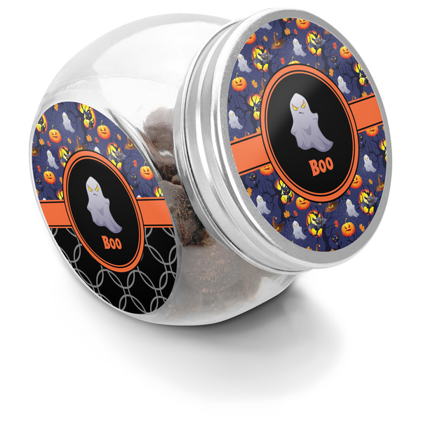 Custom Halloween Night Puppy Treat Jar (Personalized)