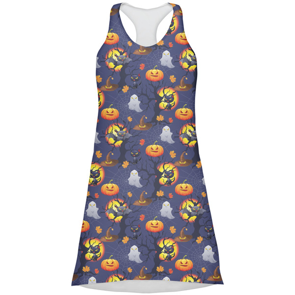 Custom Halloween Night Racerback Dress - Large