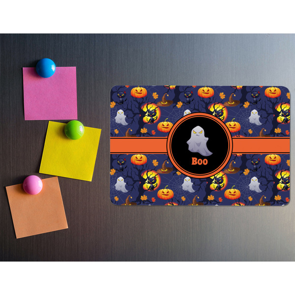 Halloween Night Rectangular Fridge Magnet - LIFESTYLE
