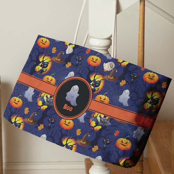 Halloween Night Large Rope Tote - Life Style
