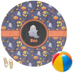 Halloween Night Round Beach Towel (Personalized)