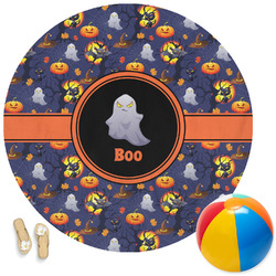Halloween Night Round Beach Towel (Personalized)