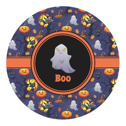 Halloween Night Round Decal - Large (Personalized)