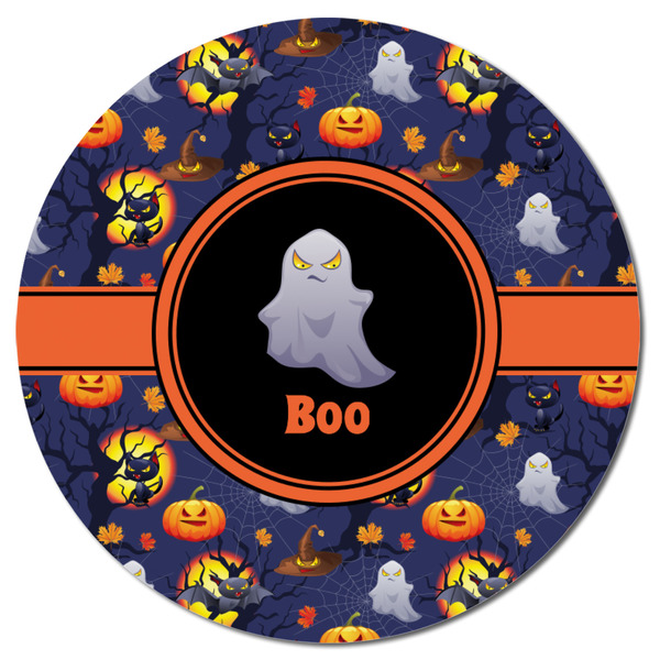 Halloween Night Round Fridge Magnet - FRONT