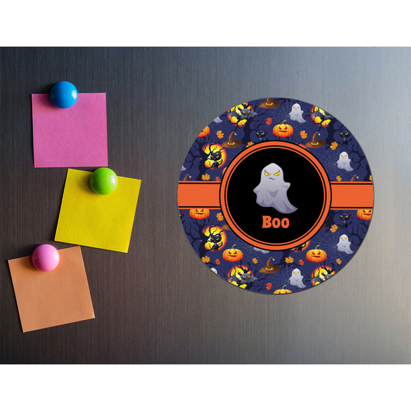 Halloween Night Round Fridge Magnet - LIFESTYLE