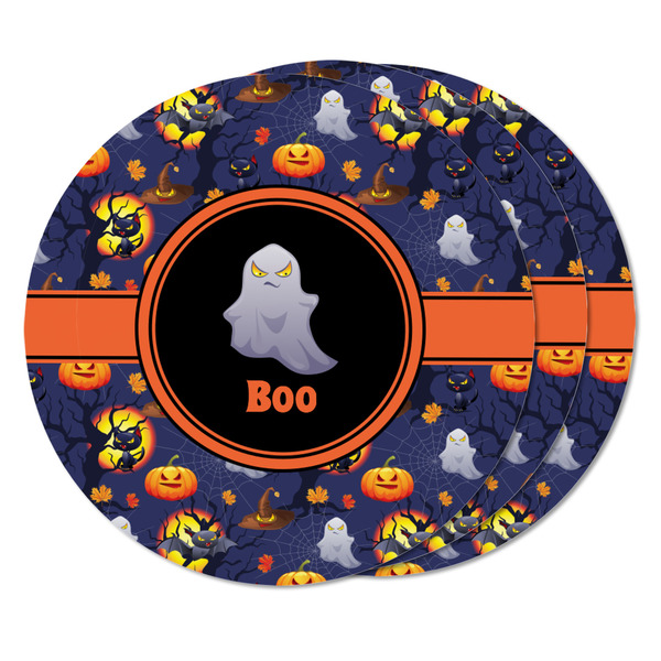 Halloween Night Round Fridge Magnet - THREE