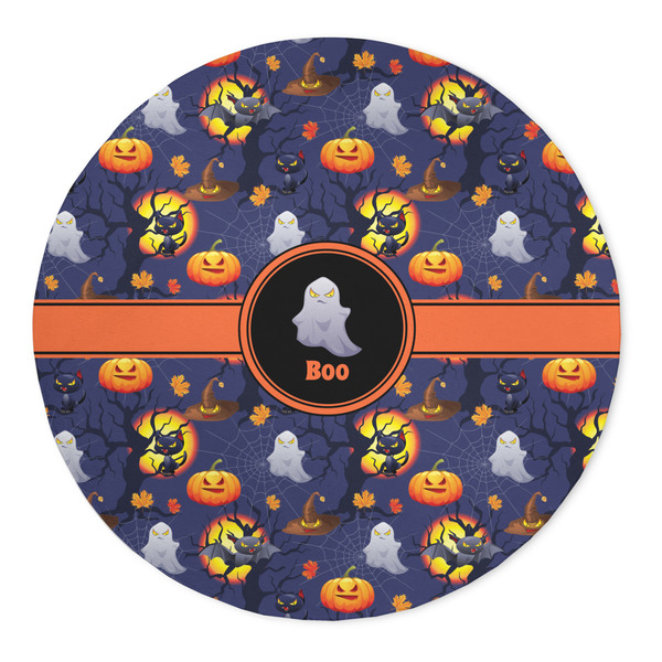 Custom Halloween Night 5' Round Indoor Area Rug (Personalized)
