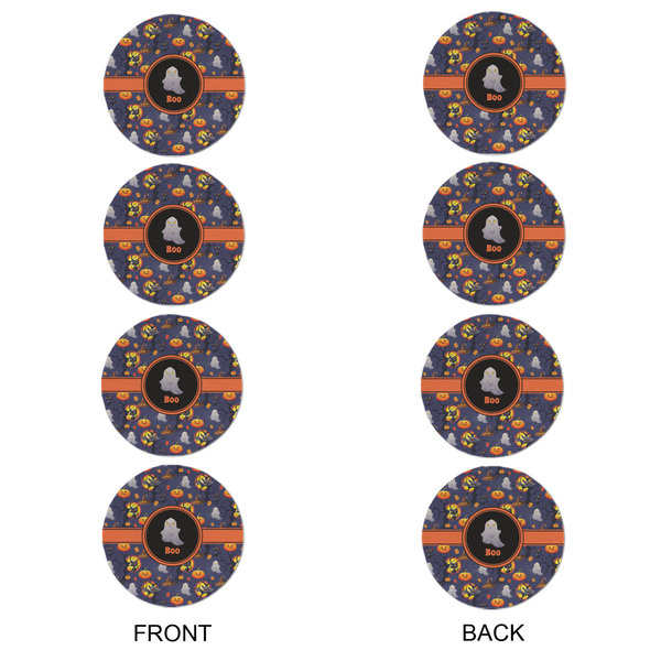 Halloween Night Round Linen Placemats - APPROVAL Set of 4 (double sided)