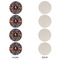 Halloween Night Round Linen Placemats - APPROVAL Set of 4 (single sided)
