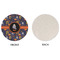 Halloween Night Round Linen Placemats - APPROVAL (single sided)