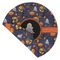 Halloween Night Round Linen Placemats - Front (folded corner double sided)
