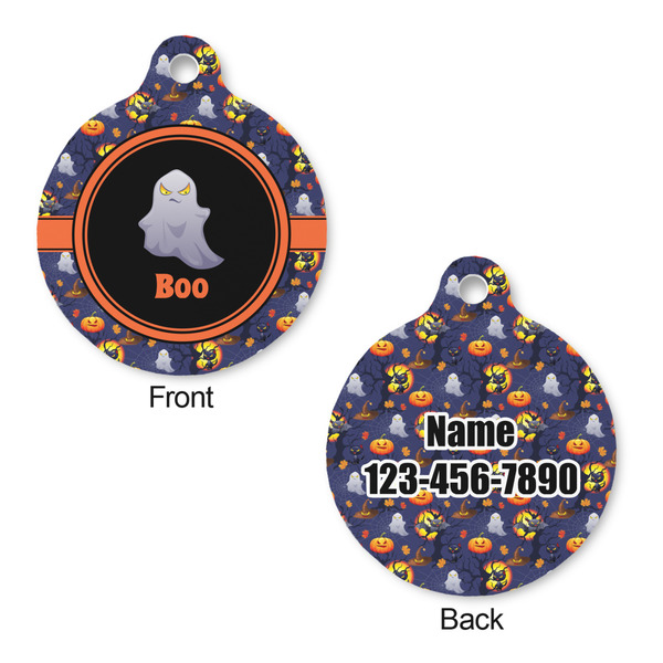 Halloween Night Round Pet ID Tag - Large - Approval