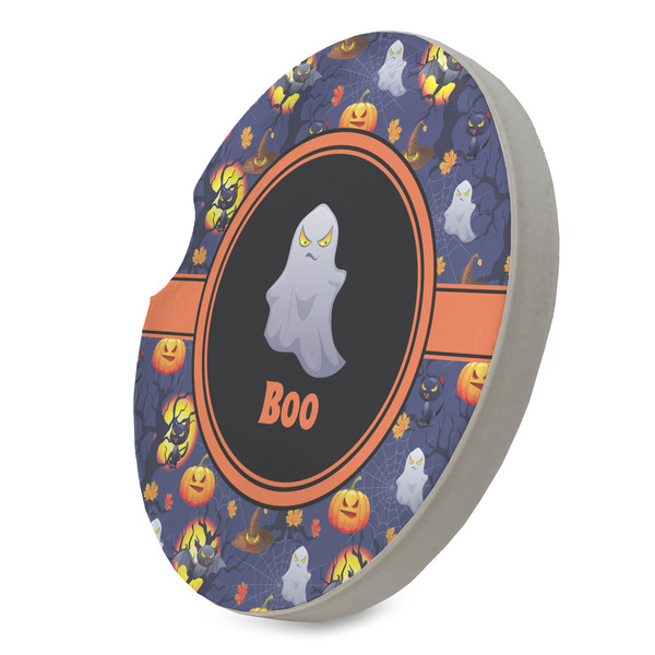 Halloween Night Sandstone Car Coaster - STANDING ANGLE