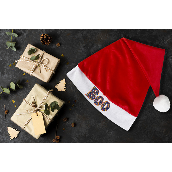 Halloween Night Santa Hat - Flat Layout