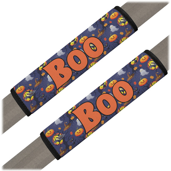 Custom Halloween Night Seat Belt Covers (Set of 2) (Personalized)