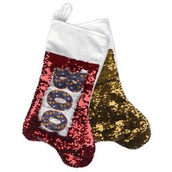 Halloween Night Reversible Sequin Stocking (Personalized)
