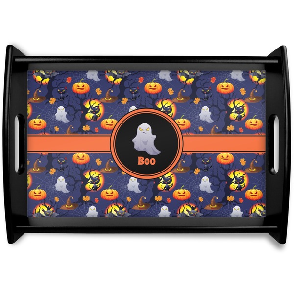 Custom Halloween Night Wooden Tray (Personalized)