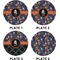 Halloween Night Set of Lunch / Dinner Plates (Approval)