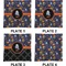 Halloween Night Set of Square Dinner Plates (Approval)