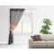 Halloween Night Sheer Curtain With Window and Rod - in Room Matching Pillow