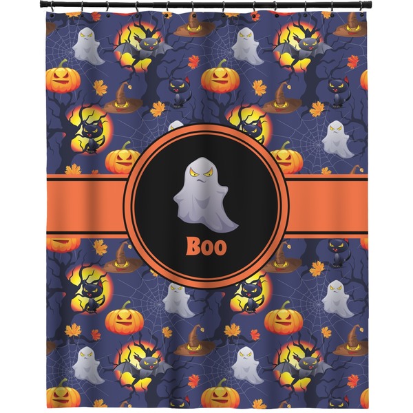 Custom Halloween Night Extra Long Shower Curtain - 70"x84" (Personalized)
