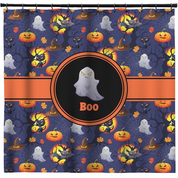 Custom Halloween Night Shower Curtain - 71" x 74" (Personalized)