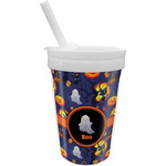 Halloween Night Sippy Cup with Straw (Personalized)