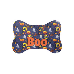 Halloween Night Bone Shaped Dog Food Mat (Small) (Personalized)