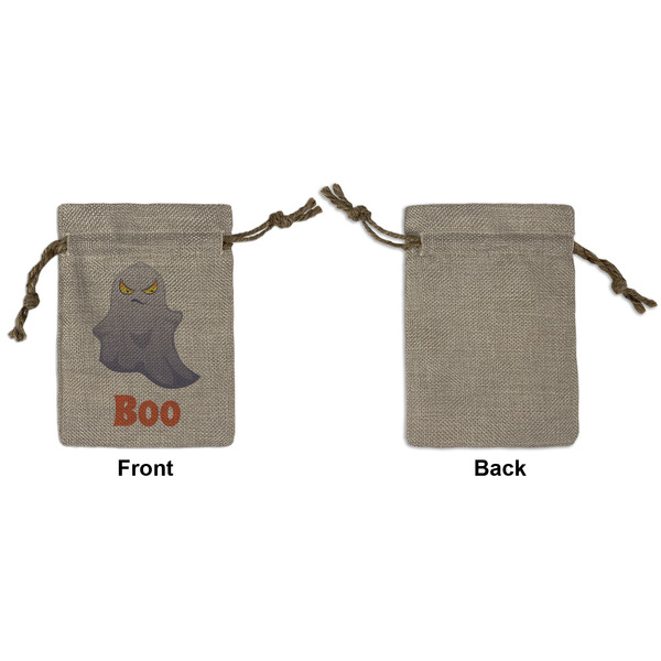Halloween Night Small Burlap Gift Bag - Front Approval