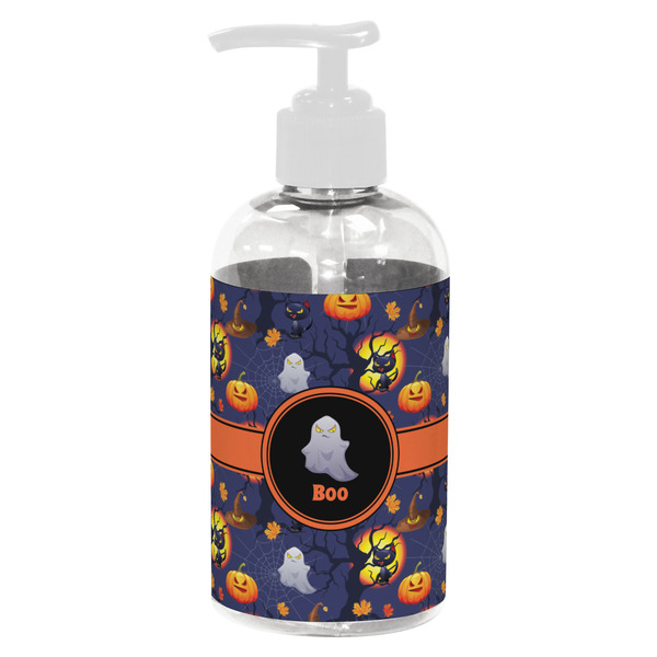 Custom Halloween Night Plastic Soap / Lotion Dispenser (8 oz - Small - White) (Personalized)