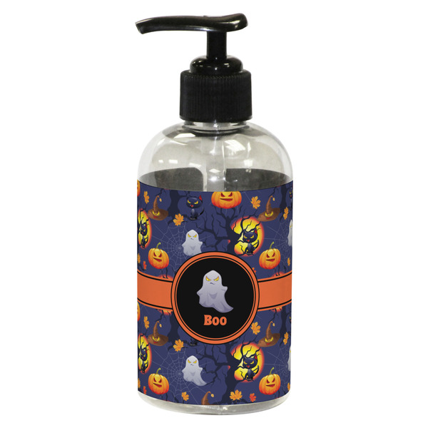 Custom Halloween Night Plastic Soap / Lotion Dispenser (8 oz - Small - Black) (Personalized)