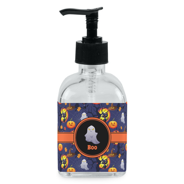 Custom Halloween Night Glass Soap & Lotion Bottle - Single Bottle (Personalized)