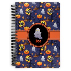 Halloween Night Spiral Notebook - 7x10 w/ Name or Text