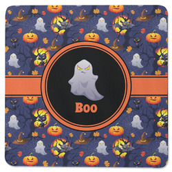 Halloween Night Square Rubber Backed Coaster (Personalized)