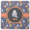 Halloween Night Square Rubber Backed Coaster (Personalized)