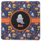 Halloween Night Square Rubber Backed Coaster (Personalized)