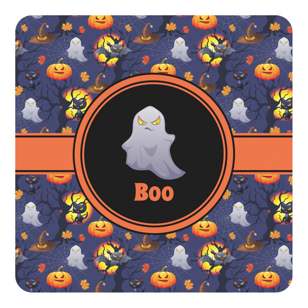 Custom Halloween Night Square Decal - Large (Personalized)