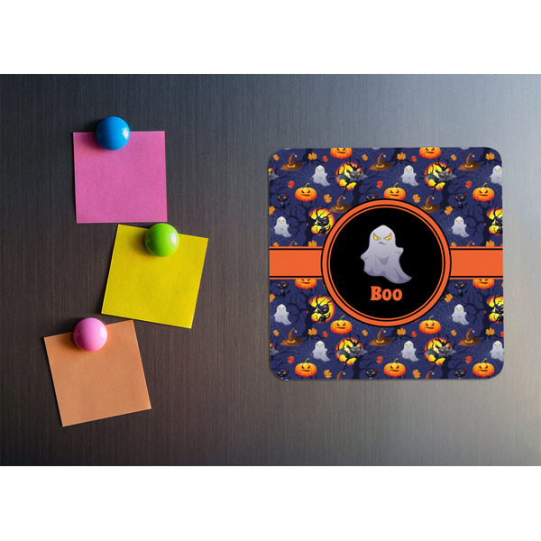 Halloween Night Square Fridge Magnet - LIFESTYLE