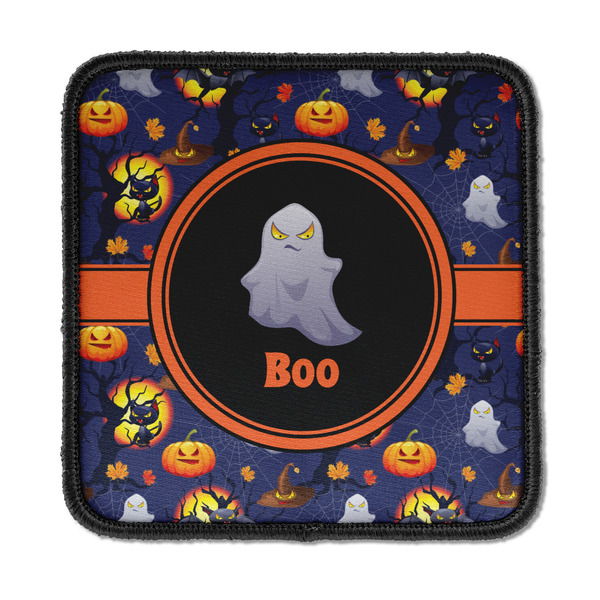 Custom Halloween Night Iron On Square Patch w/ Name or Text