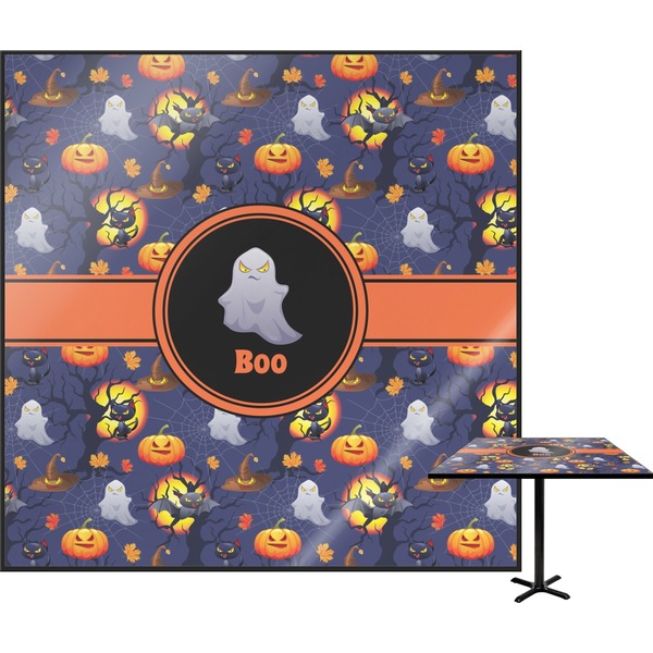 Custom Halloween Night Square Table Top - 30" (Personalized)