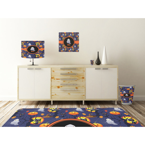 Halloween Night Square Wall Decal Wooden Desk