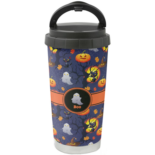 Custom Halloween Night Stainless Steel Coffee Tumbler (Personalized)