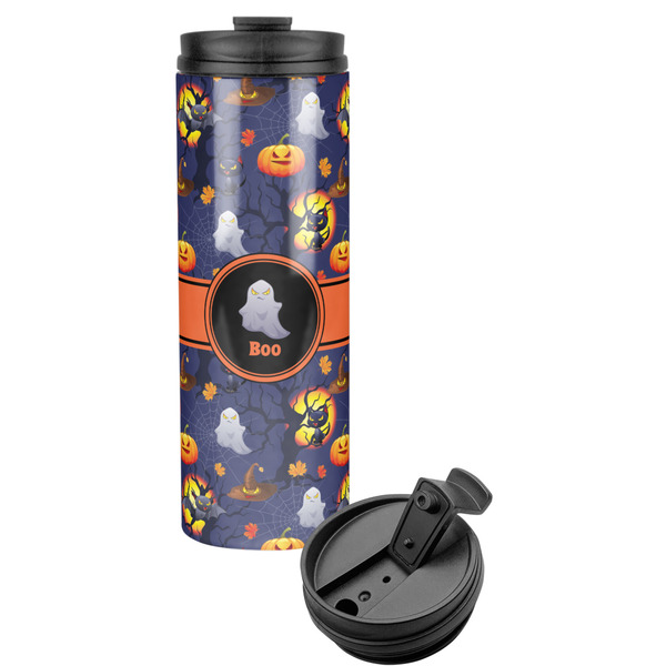 Custom Halloween Night Stainless Steel Skinny Tumbler (Personalized)