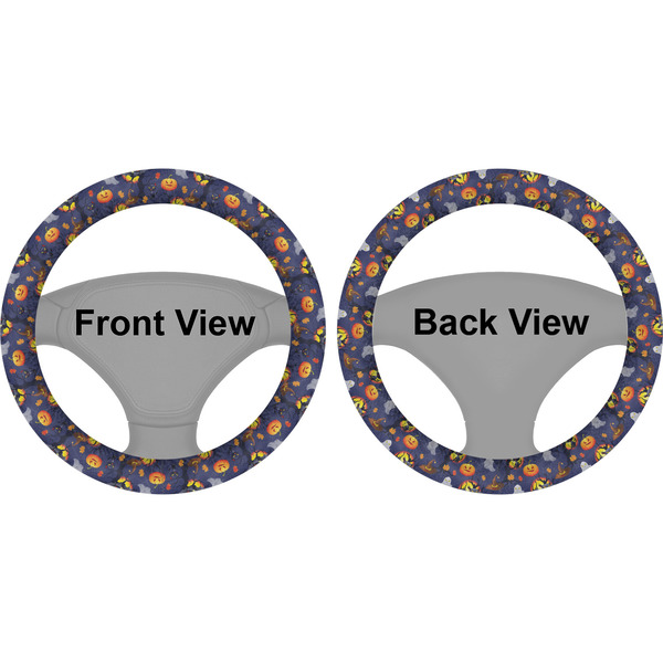 Halloween Night Steering Wheel Cover- Front and Back