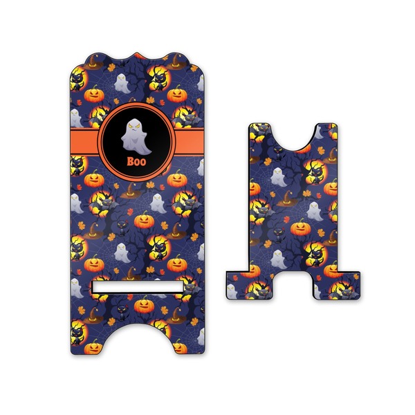 Halloween Night Stylized Phone Stand - Front & Back - Small