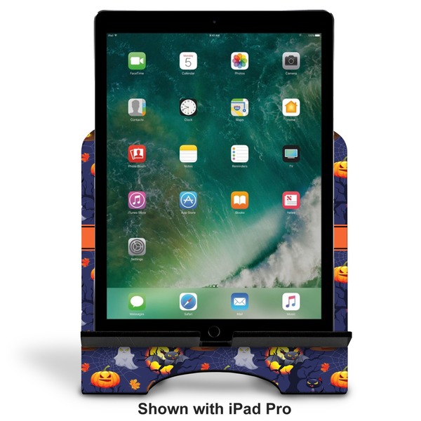 Halloween Night Stylized Tablet Stand - Front with ipad