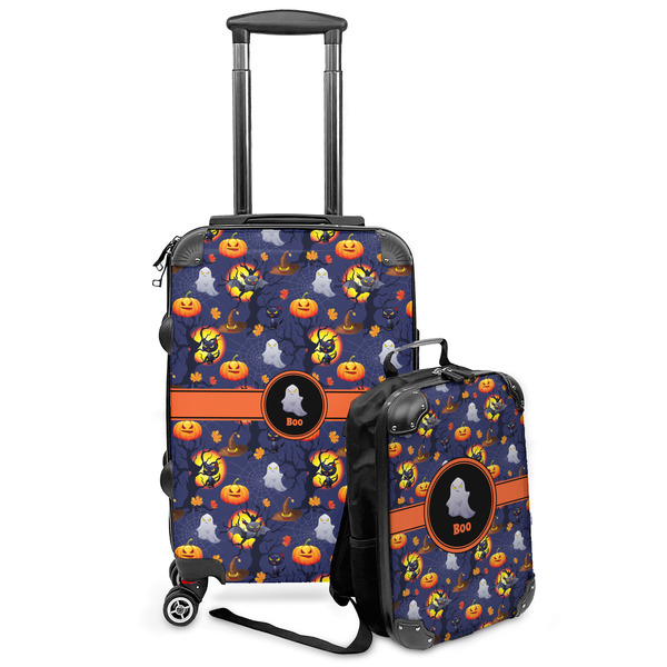 Custom Halloween Night Kids 2-Piece Luggage Set - Suitcase & Backpack (Personalized)