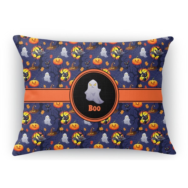 Custom Halloween Night Rectangular Throw Pillow Case (Personalized)