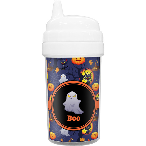 Custom Halloween Night Toddler Sippy Cup (Personalized)