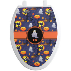 Halloween Night Toilet Seat Decal - Elongated (Personalized)